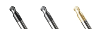 P-UBTSX Power Short Flute Ball Nose End Mill - 2 Flutes
