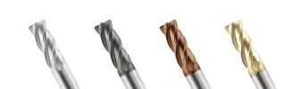 P-RTA Corner Radius End Mill - 4 Flutes
