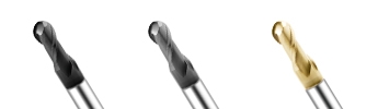 P-UBT Ball Nose End Mill - 2 Flutes