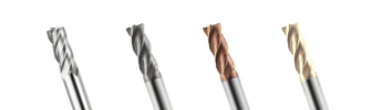 P-SLE/P-MLE Square End Mill - 4 Flutes