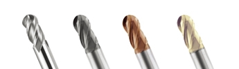 P-SSB/P-MSB/P-SB Ball Nose End Mill - 4 Flutes