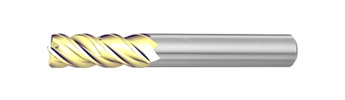 PVR1T Corner Radius End Mill For Titanium / Inconel Alloy